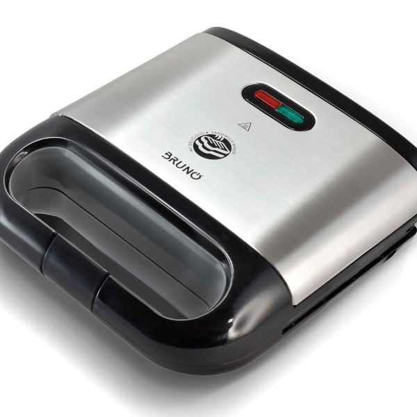 BRUNO τοστιέρα BRN-0165, 2 θέσεων, 800W, αντικολλητικές πλάκες, inox
