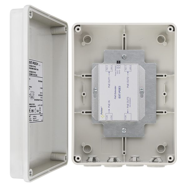 PULSAR extender EXT-POE3H με κυτίο, PoE, IP56