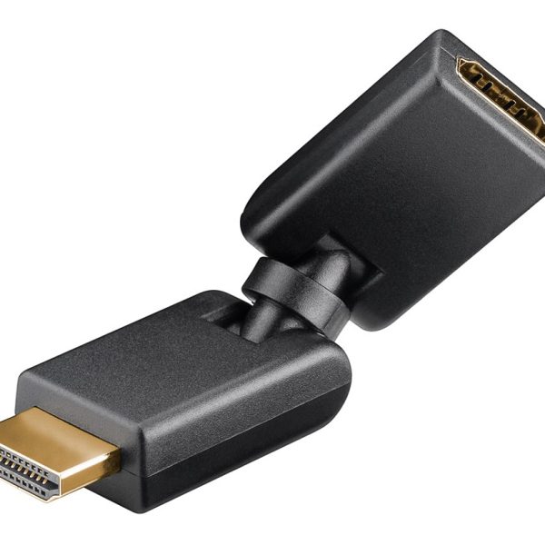 GOOBAY αντάπτορας HDMI 51721, 180° περιστρεφόμενος, 4K/60Hz, μαύρος