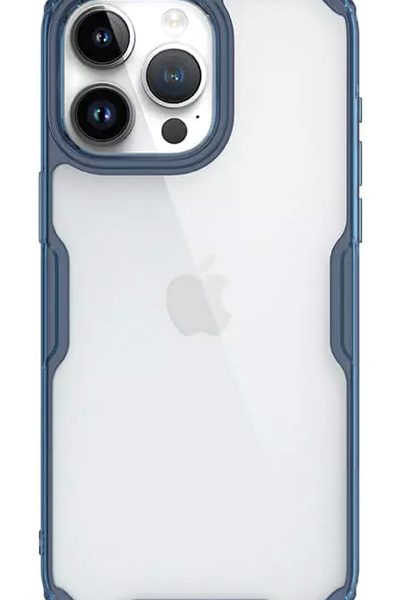 NILLKIN θήκη Nature Pro για iPhone 15 Pro, διάφανη-μπλε