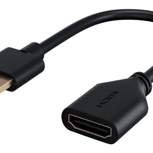 GOOBAY αντάπτορας HDMI 64824, εύκαμπτος, 4K/60Hz, 18Gbps, μαύρος