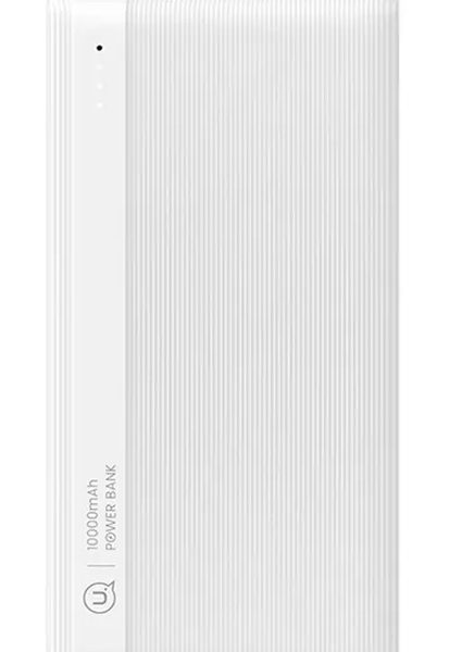USAMS power bank US-CD205, 2x USB θύρες εξόδου, 10000mAh, 10W, λευκό
