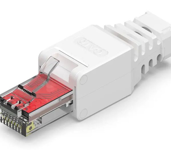 POWERTECH βύσμα δικτύου RJ45 CAB-N350, CAT 6A UTP, tool-free, λευκό