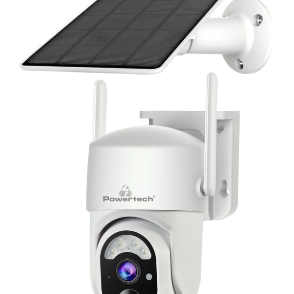 POWERTECH smart ηλιακή κάμερα PT-1177, 4MP, WiFi, SD, PTZ, IP65