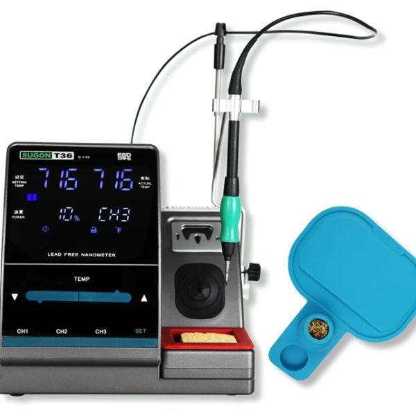 SUGON ψηφιακός σταθμός συγκόλλησης T36 με κολλητήρι, 120W, 200-450 °C