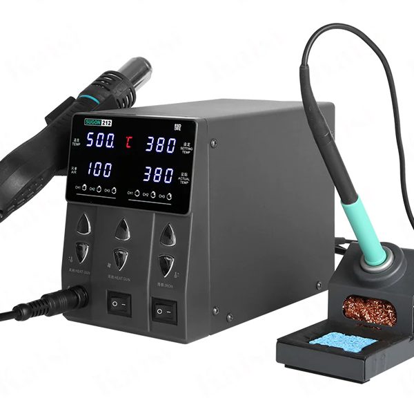 SUGON σταθμός συγκόλλησης 212 με κολλητήρι & air gun, 760W, 200-450 °C