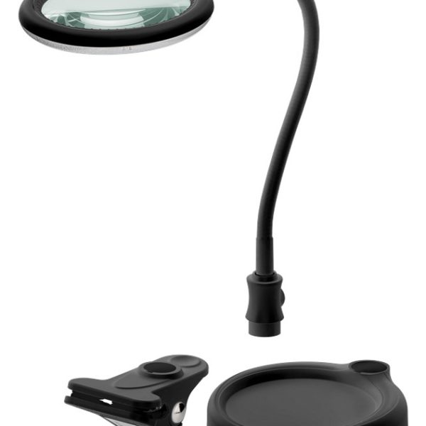 GOOBAY μεγεθυντικός φακός 64990 με κλιπ & βάση, LED, 3 διόπτρες 1.75x