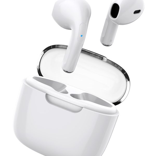 CELEBRAT earphones με θήκη φόρτισης W52, True Wireless, Φ13mm, λευκά