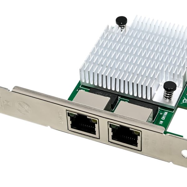 POWERTECH κάρτα επέκτασης PCIe σε 2x RJ45 ST7377, 1000Mbps