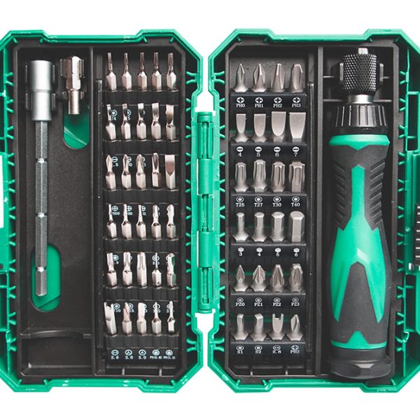 PROSKIT σετ κατσαβίδι ακριβείας SD-9857M με 54 μύτες, με θήκη, 57τμχ