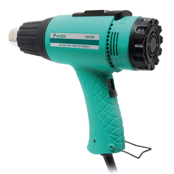PROSKIT πιστόλι θερμού αέρα SS-626B με οθόνη, 1800W, 50~600 °C