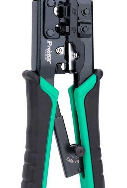 PROSKIT πρέσα ακροδεκτών CP-376TR για καλώδια δικτύου 4P/6P/8P