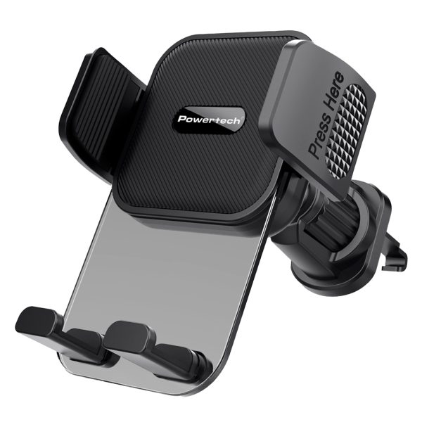 POWERTECH βάση smartphone αυτοκινήτου PT-1239 για αεραγωγούς, μαύρη