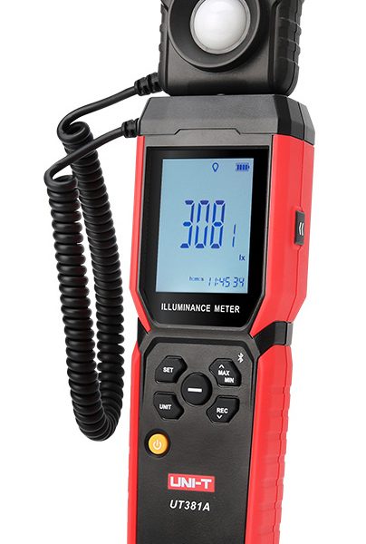 UNI-T ψηφιακό φωτόμετρο UT381A, εύρος μέτρησης έως 400000 Lux, Bluetooth