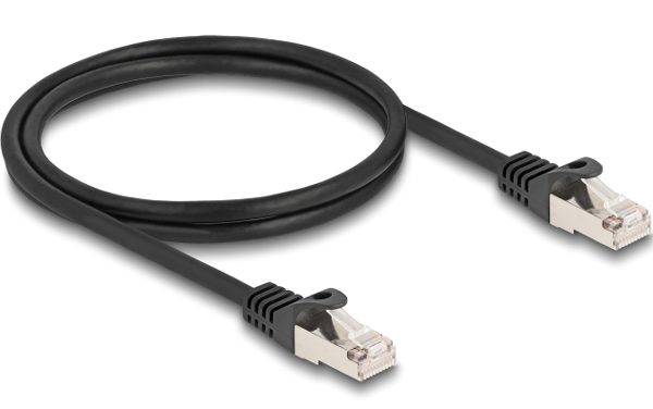 DELOCK καλώδιο RJ50 80187, S/FTP, 26 AWG, 1m, μαύρο