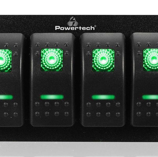 POWERTECH πάνελ σκαφών & οχημάτων PTL-019 με 4x διακόπτες, IP65