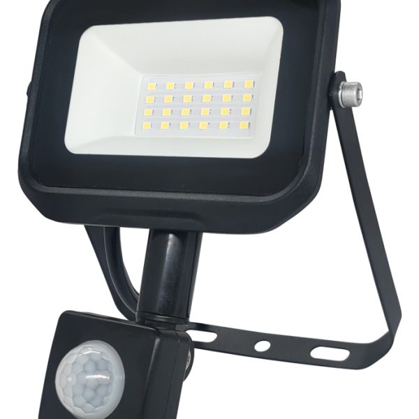 POWERTECH LED προβολέας PT-1261, με αισθητήρα κίνησης, 20W, 4000K, IP65