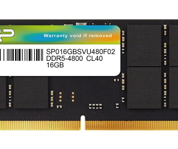 SILICON POWER μνήμη DDR5 SODIMM SP016GBSVU480F02, 16GB, 4800MHz, CL40