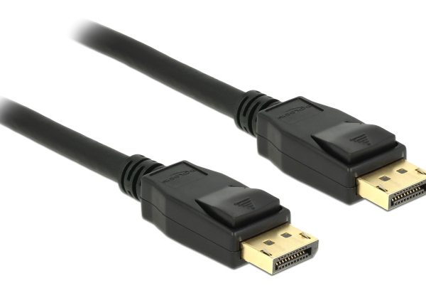 DELOCK καλώδιο DisplayPort 1.2 83806, 4K/60Hz, 21.6 Gbps, 2m, μαύρο