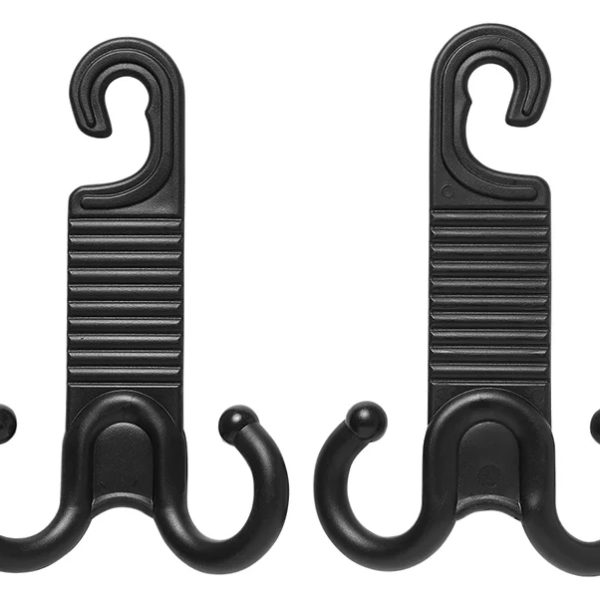 PROPLUS κρεμάστρα αυτοκινήτου 240179 για το προσκέφαλο, μαύρη, 2τμχ