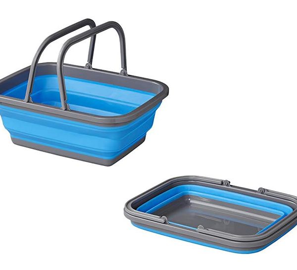 PROPLUS πτυσσόμενο καλάθι 370303, 9L, μπλε/γκρι