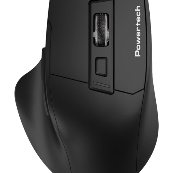 POWERTECH ασύρματο ποντίκι PT-1272, USB δέκτης, 1600DPI, μαύρο