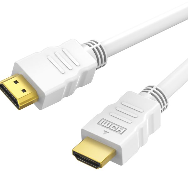 CABLETIME καλώδιο HDMI CT-HE19G με Ethernet, 4K/60Hz, 18 Gbps, 1m, λευκό