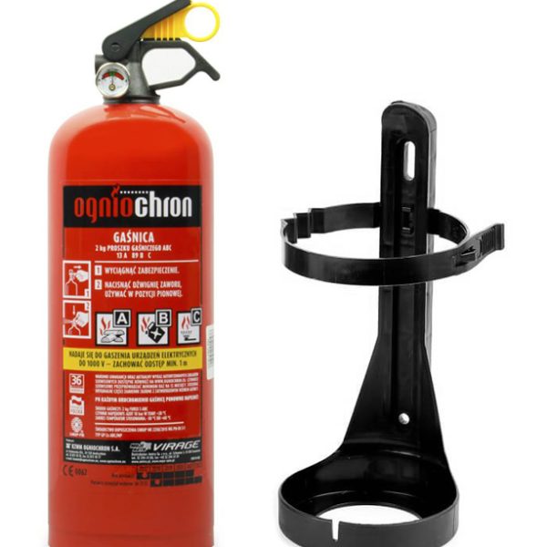 MOJE AUTO πυροσβεστήρας αυτοκινήτου 98-012 με μανόμετρο, 2kg σκόνης ABC