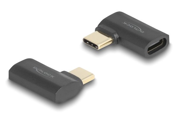 DELOCK αντάπτορας USB-C 60245, αρσενικό σε θηλυκό, 240W, 40Gbps, μαύρος
