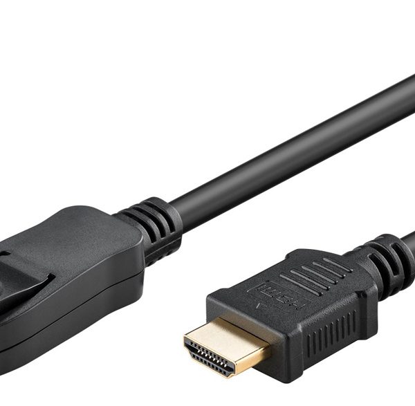 GOOBAY καλώδιο DisplayPort σε HDMI 64835, 4K/30Hz, 1m, μαύρο