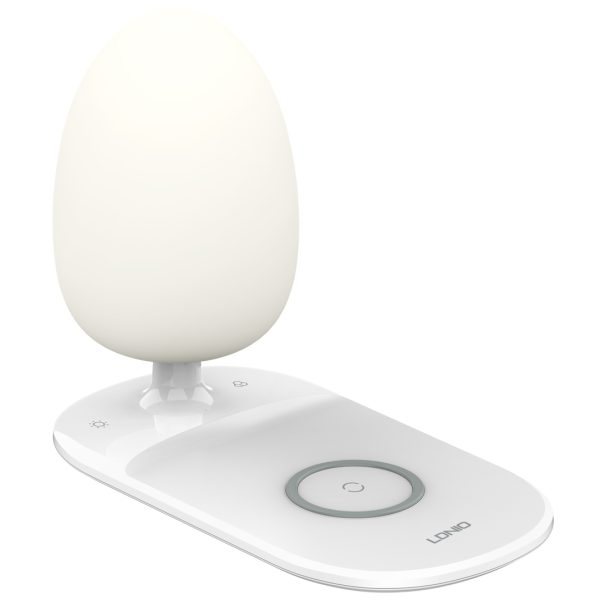 LDNIO ασύρματος φορτιστής Y3 με φωτιστικό, 15W, λευκός