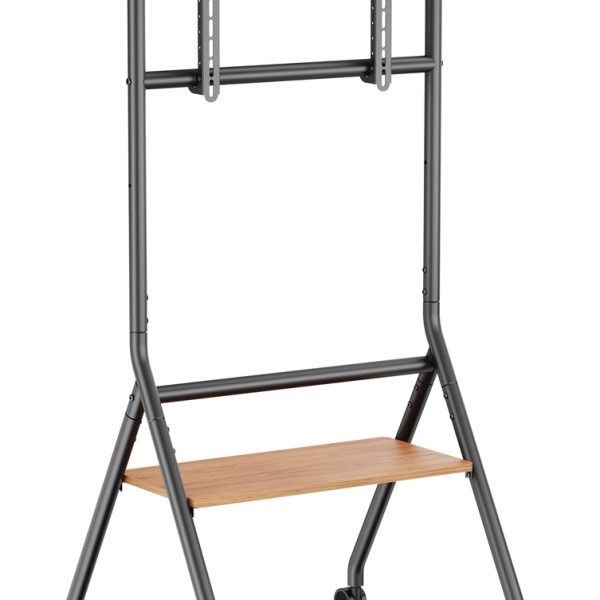 BRATECK βάση τηλεόρασης δαπέδου TTF13E-46FW, 37-86", έως 80kg, με ράφι & ροδάκια