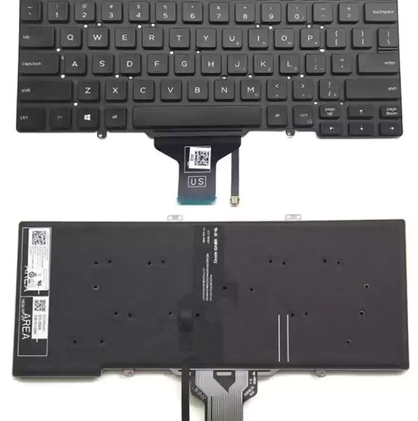 Πληκτρολόγιο για Dell Latitude 7400/5400 KEY-111 με backlight, μαύρο