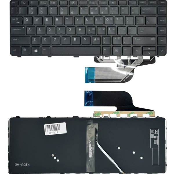 Πληκτρολόγιο για HP ProBook 640 G3/G2 KEY-113 με backlight, μαύρο