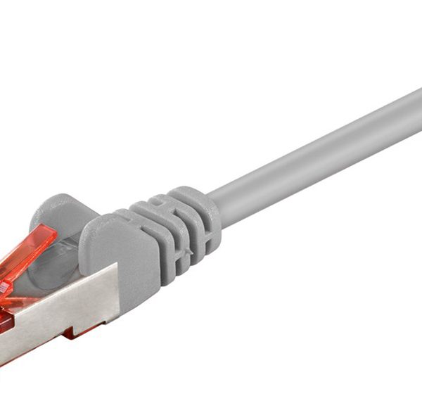 GOOBAY καλώδιο δικτύου 93371, CAT 6 S/FTP (PiMF), CCA, 0.25m, γκρι
