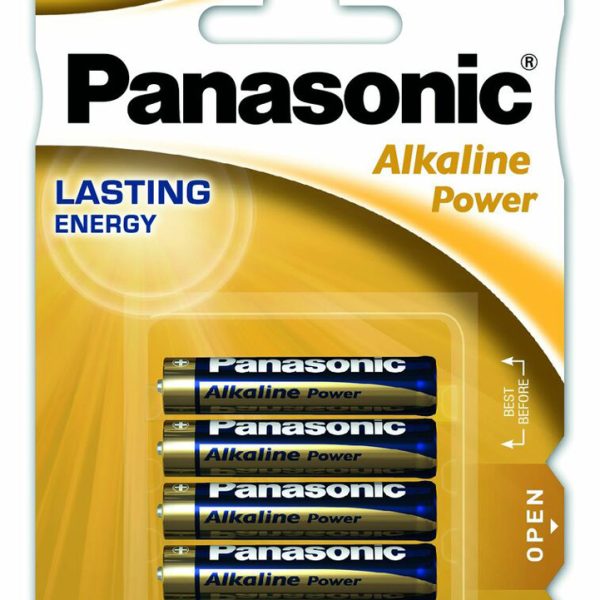 PANASONIC αλκαλικές μπαταρίες Alkaline Power, AAA/LR03, 1.5V, 4τμχ