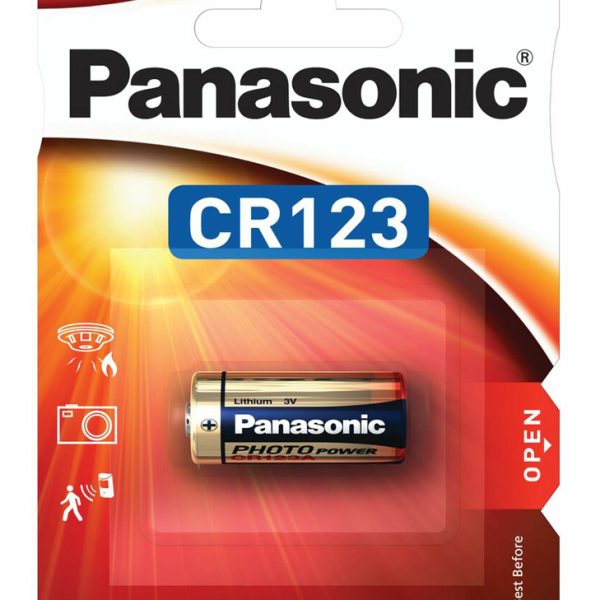 PANASONIC μπαταρία λιθίου, CR123, 3V, 1τμχ