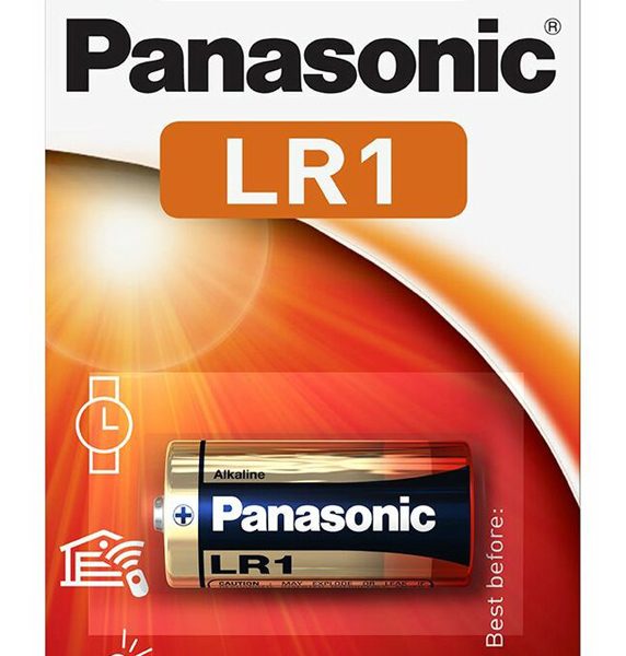 PANASONIC αλκαλική μπαταρία, Lady/LR1, 1.5V, 1τμχ