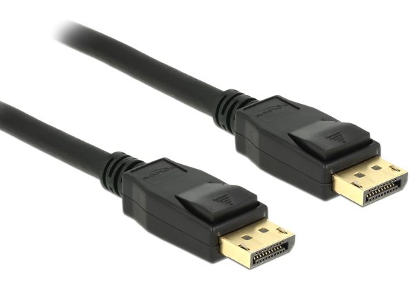 DELOCK καλώδιο DisplayPort 1.2 83805, 4K/60Hz, 21.6 Gbps, 1m, μαύρο