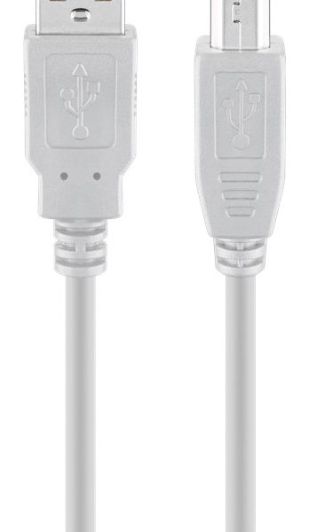 GOOBAY καλώδιο USB σε USB Type B 68714, 5m, 480Mbps, γκρι