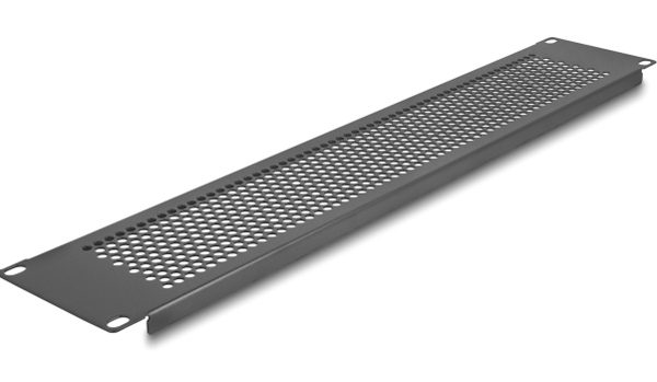 DELOCK κάλυμμα panel 67036 για 19"/2U rack, με αεραγωγούς, μαύρο