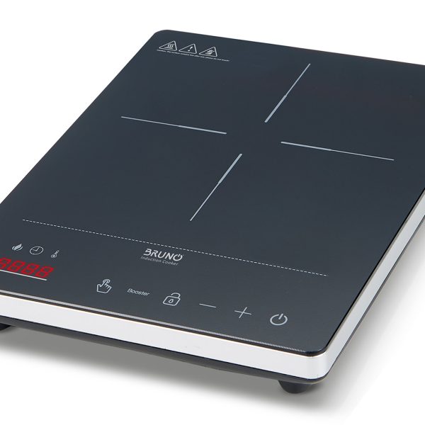 BRUNO BRN-0205 Επιτραπέζια επαγωγική εστία, μονή, 2000W, κουμπιά αφής, μαύρη