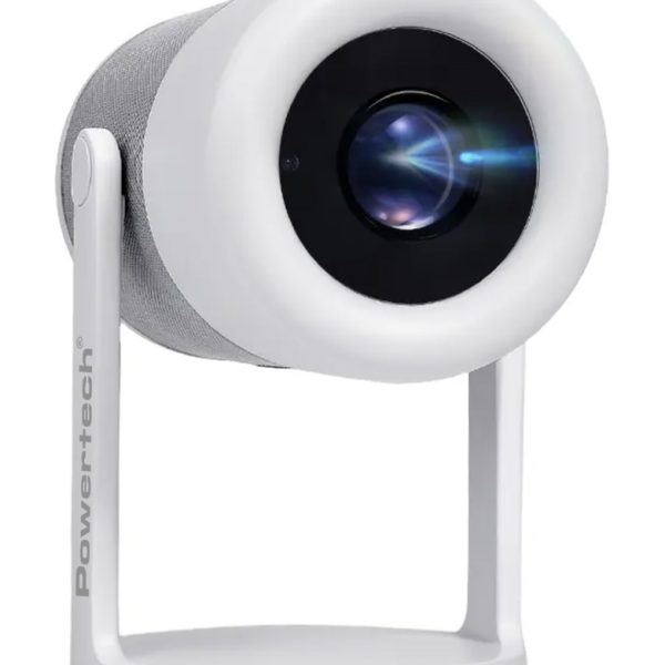 POWERTECH smart βιντεοπροβολέας PT-1305, 1080p, WiFi, Android, 170 ANSI lumens, λευκός