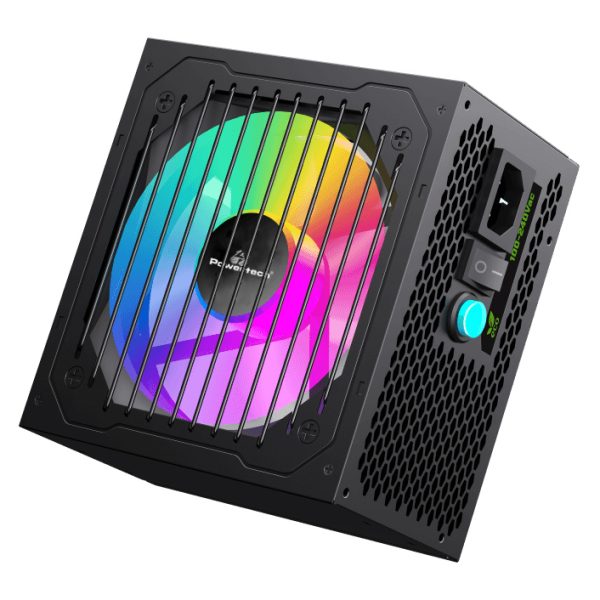 POWERTECH τροφοδοτικό PC PT-1311, 80PLUS Bronze, 700W, ATX, 120mm RGB Fan, Semi Modular