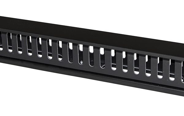 POWERTECH cable management NETW-0029 για rack 19"/1U, πλαστικό, μαύρο