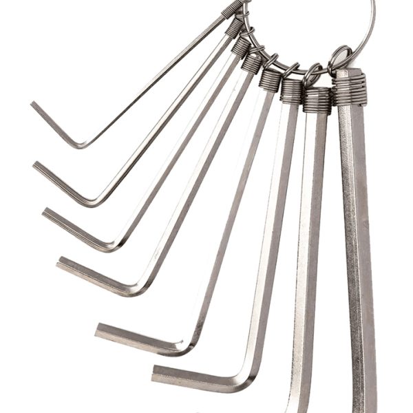 DELI σετ κλειδιά Allen DL3080 σε σχήμα L, με κρίκο κλειδιών, 8τμχ