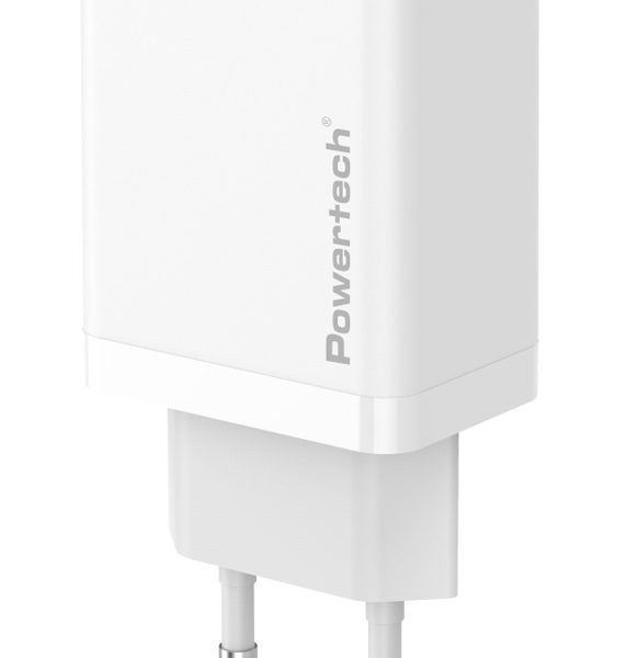 POWERTECH φορτιστής τοίχου PT-1320, USB, 12W, λευκός