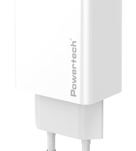 POWERTECH φορτιστής τοίχου PT-1321, 2x USB, 12W, λευκός