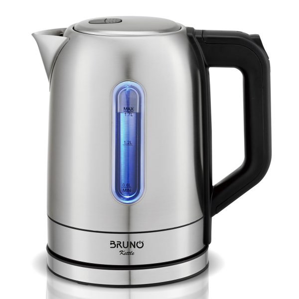 BRUNO BRN-0213 Βραστήρας νερού ανοξείδωτος 1.7L 2200W, Inox