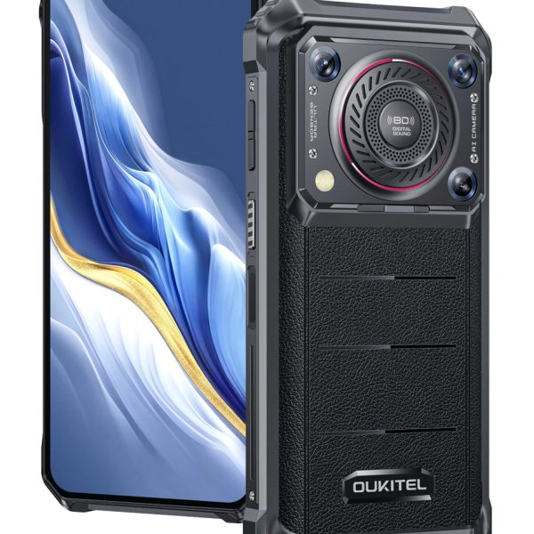 OUKITEL smartphone WP36 με ηχείο 3.5W, 6.52", 8/128GB, 10600mAh, IP68/IP69K, μαύρο